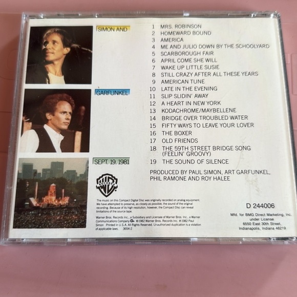 Simon and Garfunkel | The Concert in Central Park | Vintage CD - Picture 3 of 3